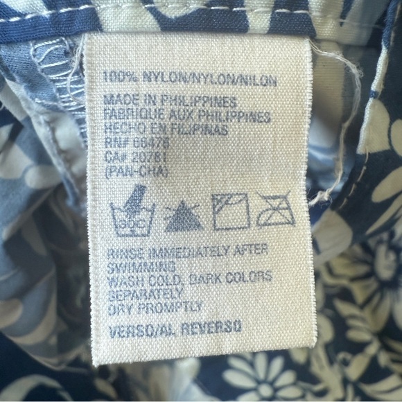 VTG! 90’s Y2K Tommy Jeans Men's Floral Swim Trunks Blue XL Summer Beachwear - Picture 7 of 7